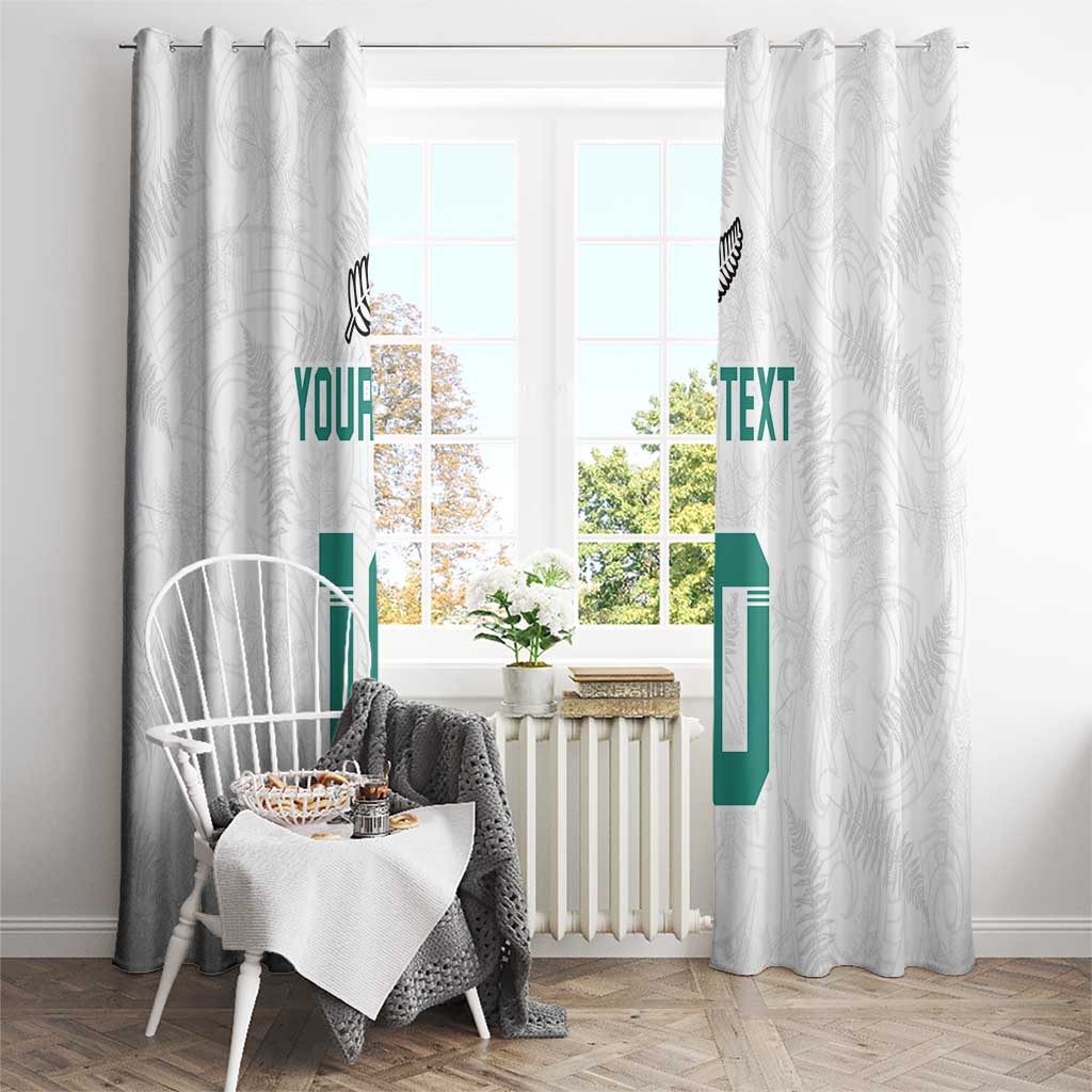 Custom New Zealand Football Window Curtain Go All Silver Ferns - Towards World Cup 2026