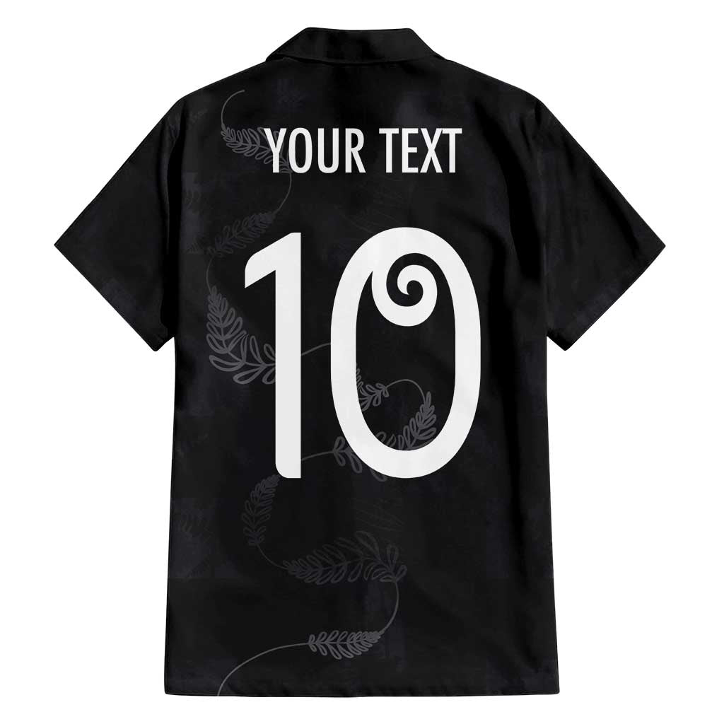 Custom New Zealand Rugby Family Matching Summer Maxi Dress and Hawaiian Shirt All Silver Ferns Blacks