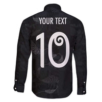 Custom New Zealand Rugby Family Matching Tank Maxi Dress and Hawaiian Shirt All Silver Ferns Blacks