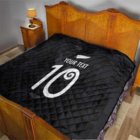 Custom New Zealand Rugby Quilt All Silver Ferns Blacks