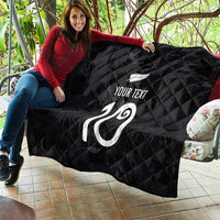 Custom New Zealand Rugby Quilt All Silver Ferns Blacks