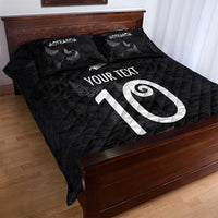Custom New Zealand Rugby Quilt Bed Set All Silver Ferns Blacks