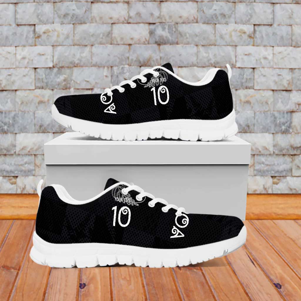 Custom New Zealand Rugby Sneakers All Silver Ferns Blacks