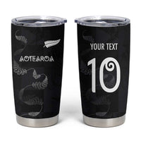 Custom New Zealand Rugby Tumbler Cup All Silver Ferns Blacks
