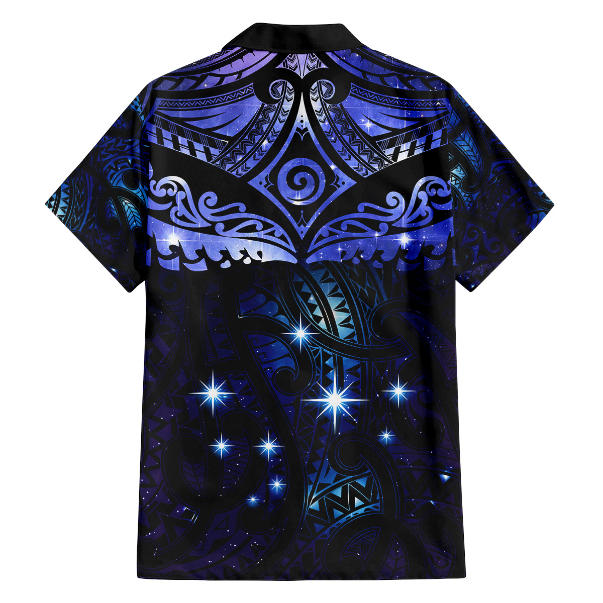 New Zealand Matariki Family Matching Tank Maxi Dress and Hawaiian Shirt Maori Pattern and Matariki Sky Night