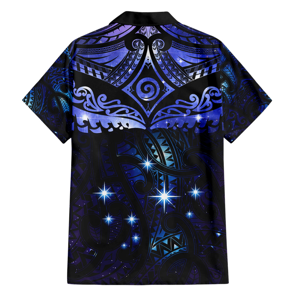 New Zealand Matariki Hawaiian Shirt Maori Pattern and Matariki Sky Night