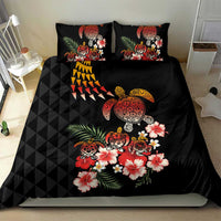 Hawaiian Hibiscus Turtle and Tropical Flower Bedding Set Dynamic Vibe
