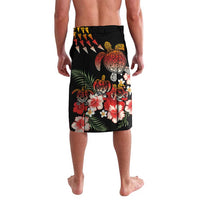 Hawaiian Hibiscus Turtle and Tropical Flower Lavalava Dynamic Vibe