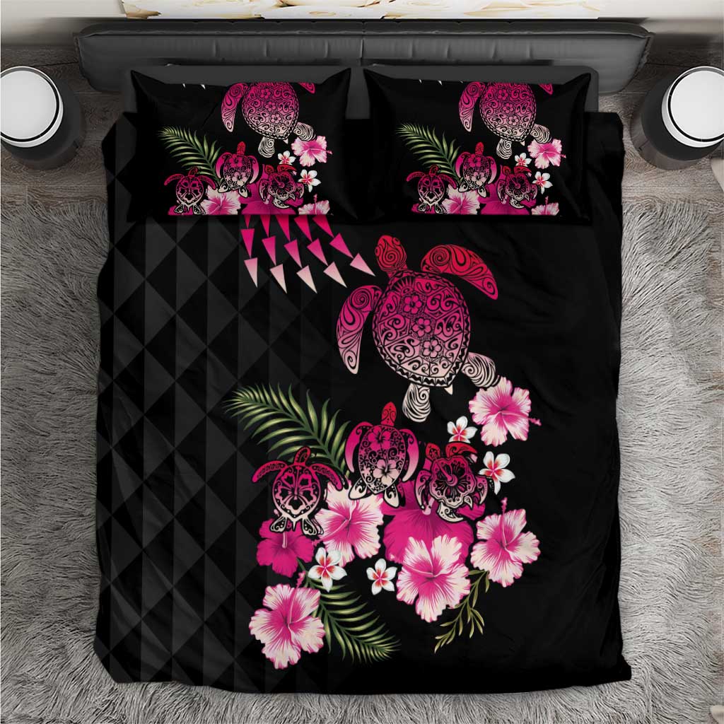 Hawaiian Hibiscus Turtle and Tropical Flower Bedding Set Sweet Vibe