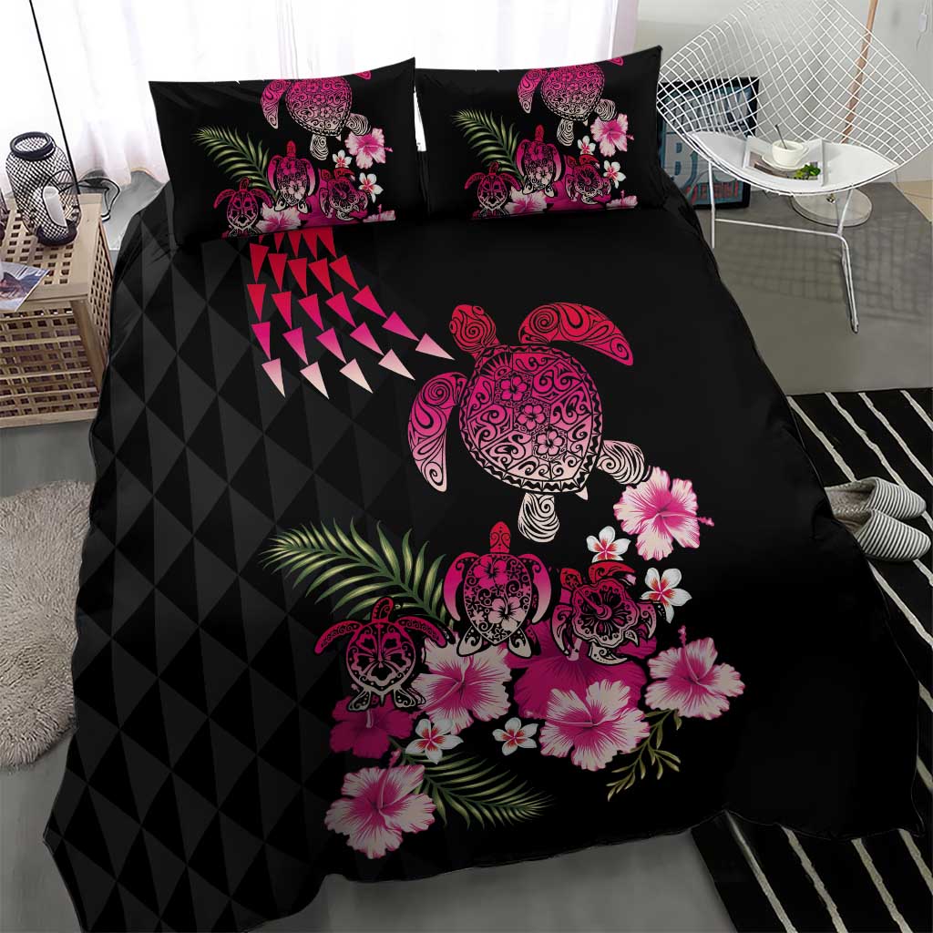 Hawaiian Hibiscus Turtle and Tropical Flower Bedding Set Sweet Vibe