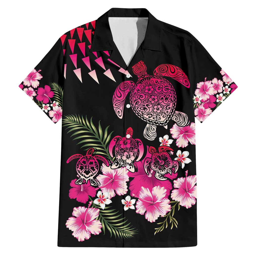 Hawaiian Hibiscus Turtle and Tropical Flower Family Matching Mermaid Dress and Hawaiian Shirt Sweet Vibe