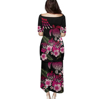 Hawaiian Hibiscus Turtle and Tropical Flower Family Matching Puletasi and Hawaiian Shirt Sweet Vibe