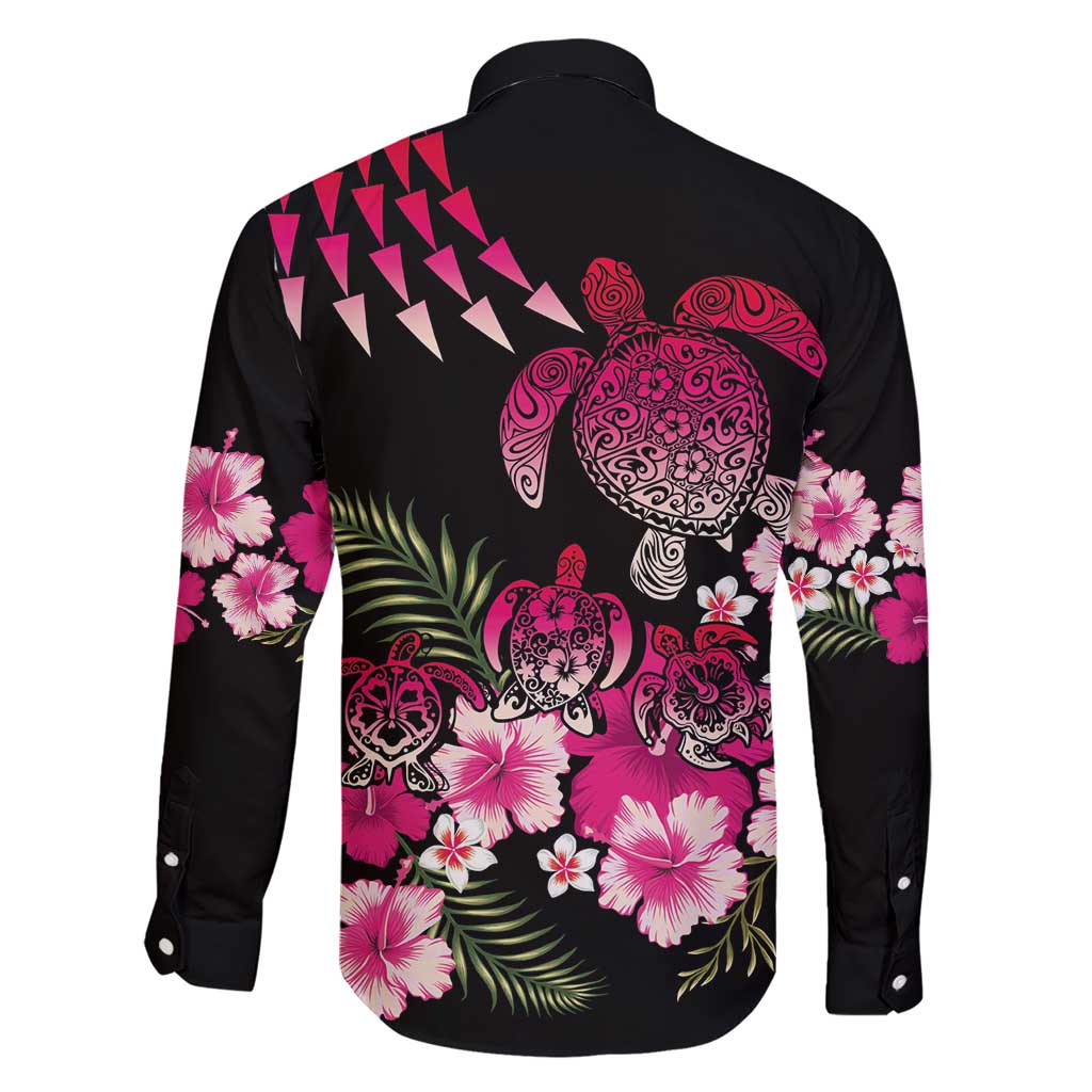 Hawaiian Hibiscus Turtle and Tropical Flower Family Matching Short Sleeve Bodycon Dress and Hawaiian Shirt Sweet Vibe