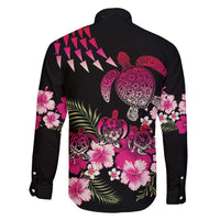 Hawaiian Hibiscus Turtle and Tropical Flower Family Matching Short Sleeve Bodycon Dress and Hawaiian Shirt Sweet Vibe