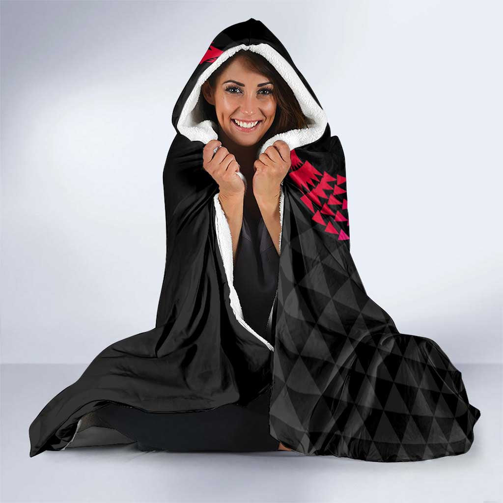 Hawaiian Hibiscus Turtle and Tropical Flower Hooded Blanket Sweet Vibe