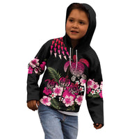 Hawaiian Hibiscus Turtle and Tropical Flower Kid Hoodie Sweet Vibe