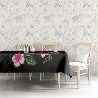 Hawaiian Hibiscus Turtle and Tropical Flower Tablecloth Sweet Vibe