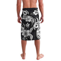Hawaiian-Polynesian Art Tattoo Lavalava Hibiscus and Plumeria Grayscale LT03 - Polynesian Pride