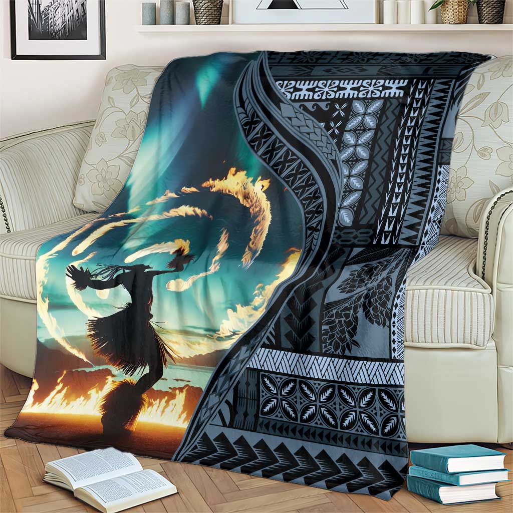 Samoan Siapo Motif and Siva Afi Dance Blanket