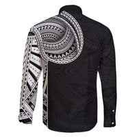 Samoan Art Tattoo Polynesian Pattern Family Matching Mermaid Dress and Hawaiian Shirt