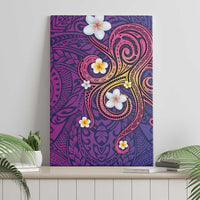 Hawaiian Octopus Tattoo and Frangipani Canvas Wall Art