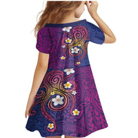 Hawaiian Octopus Tattoo and Frangipani Family Matching Mermaid Dress and Hawaiian Shirt