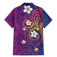 Hawaiian Octopus Tattoo and Frangipani Family Matching Mermaid Dress and Hawaiian Shirt