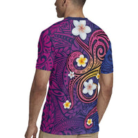 Hawaiian Octopus Tattoo and Frangipani Rugby Jersey