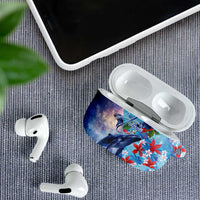 Hawaii Aloha Whales AirPods Case Hibiscus and Whales with Polynesian Pattern - Polynesian Pride