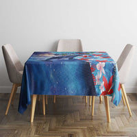 Hawaii Aloha Whales Tablecloth Hibiscus and Whales with Polynesian Pattern - Polynesian Pride