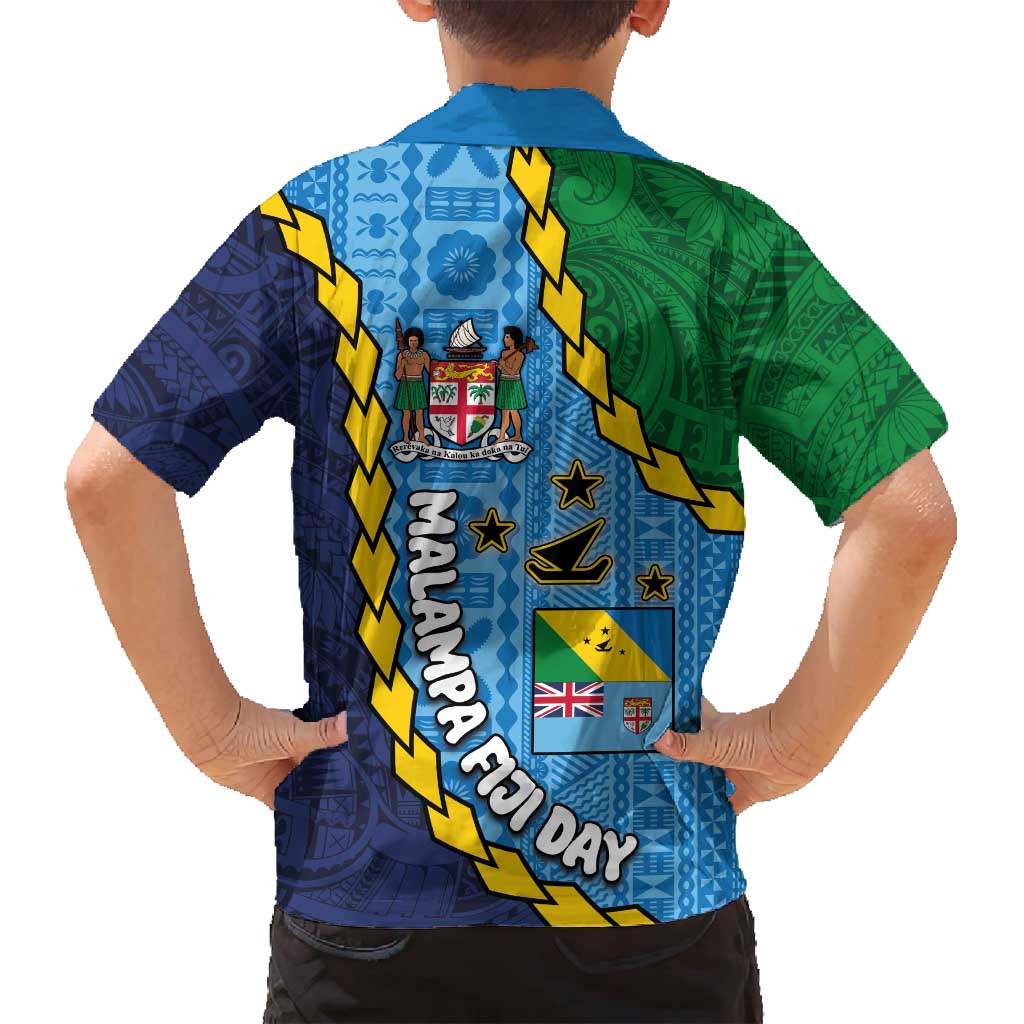 Malampa Fiji Day Family Matching Long Sleeve Bodycon Dress and Hawaiian Shirt National Symbols with Tapa Tribal and Polynesian Tattoo