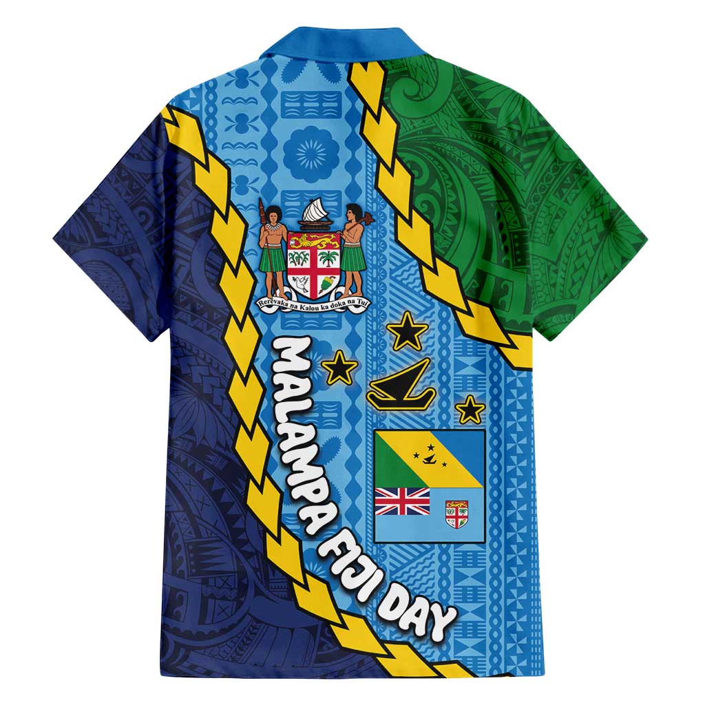 Malampa Fiji Day Family Matching Off Shoulder Maxi Dress and Hawaiian Shirt National Symbols with Tapa Tribal and Polynesian Tattoo