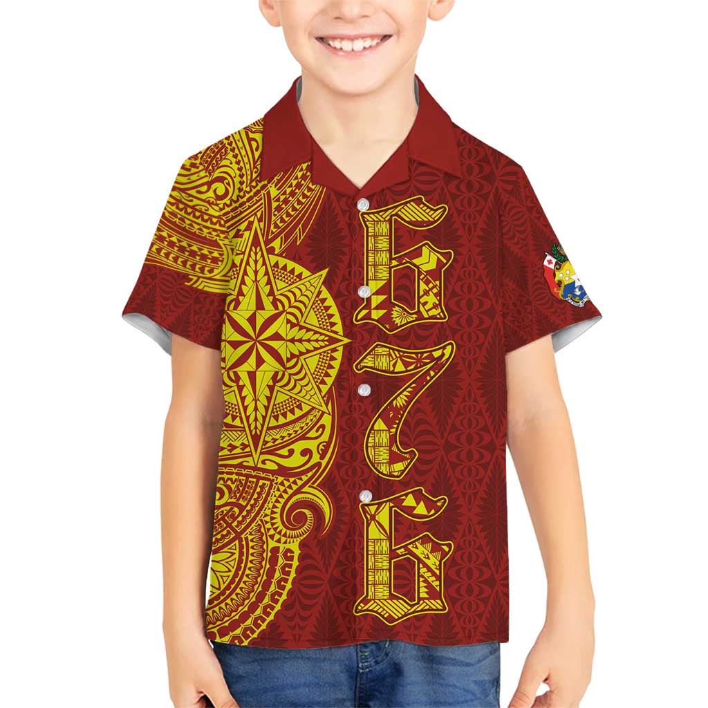 Tonga 676 Ngatu Tribal Tattoo Family Matching Tank Maxi Dress and Hawaiian Shirt