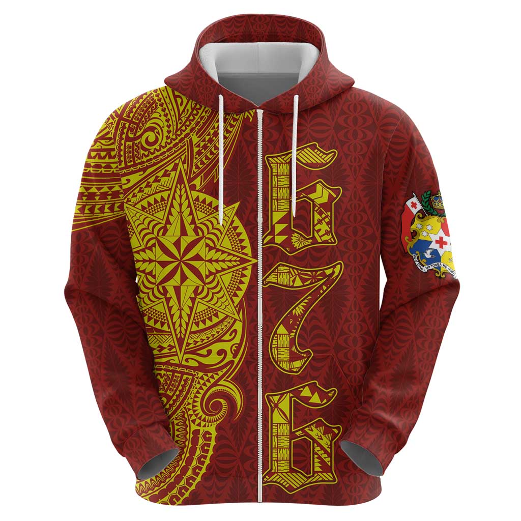 Tonga 676 Ngatu Tribal Tattoo Hoodie
