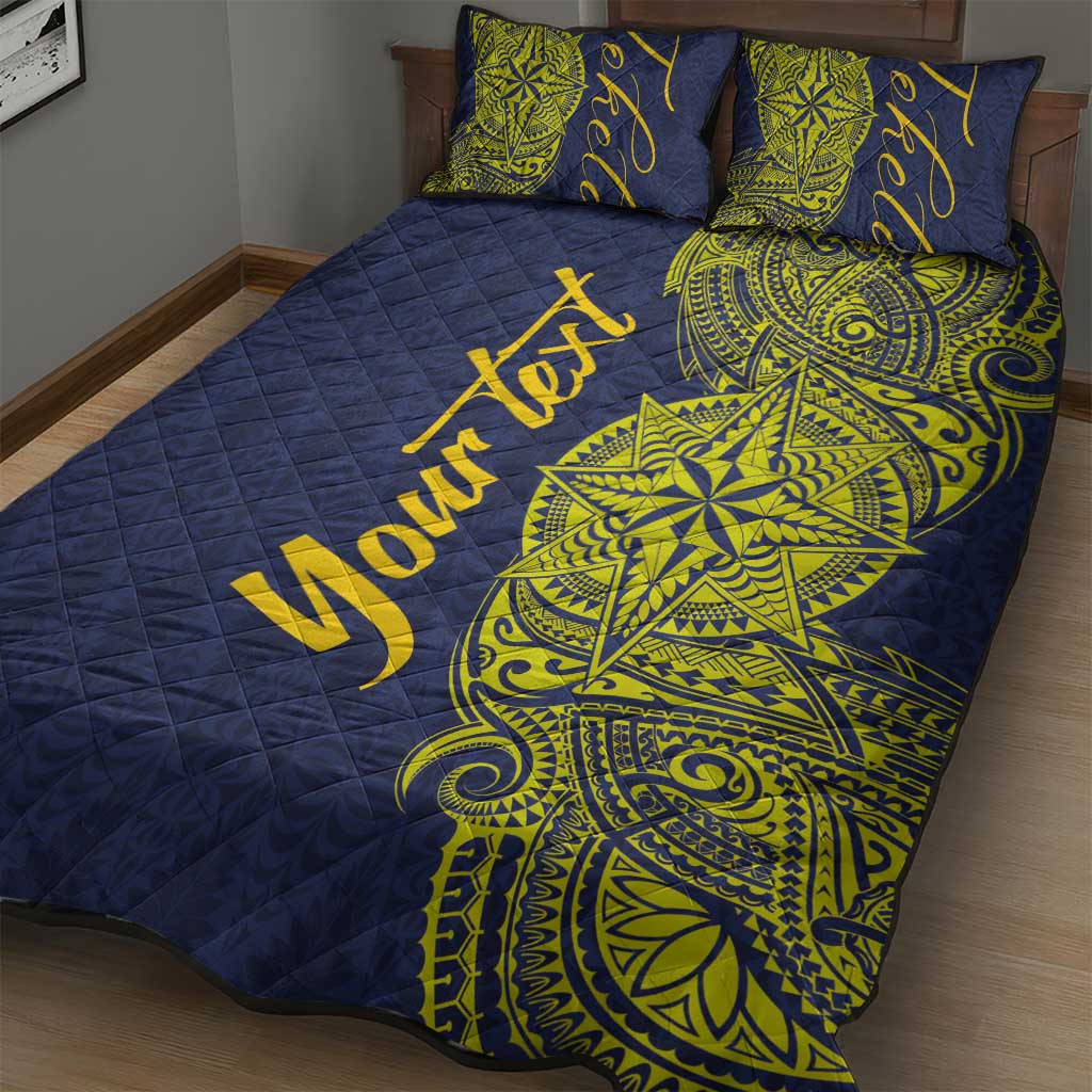 Personalised Tokelau Classic Ngatu Motifs Quilt Bed Set
