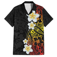 Plumeria Family Matching Long Sleeve Bodycon Dress and Hawaiian Shirt Polynesian Tribal Frangipani Sunset