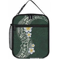 Plumeria Lunch Bag LT03 10.2 × 8.3 × 4.3 inch Green - Polynesian Pride