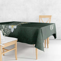 Plumeria Tablecloth Polynesian Tribal Frangipani Green