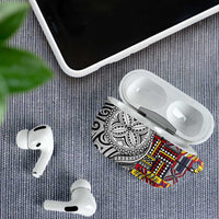 Niue Hiapo and Maori Decoration Tattoos AirPods Case - Polynesian Pride