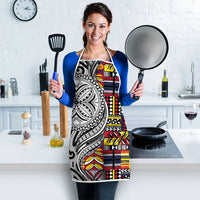 Niue Hiapo and Maori Decoration Tattoos Apron - Polynesian Pride