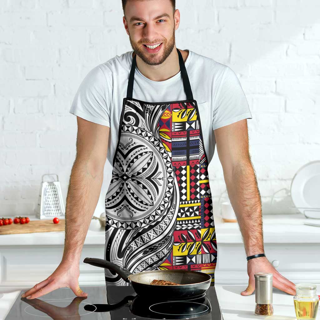 Niue Hiapo and Maori Decoration Tattoos Apron - Polynesian Pride