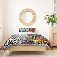 Niue Hiapo and Maori Decoration Tattoos Bedding Set - Polynesian Pride