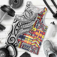 Niue Hiapo and Maori Decoration Tattoos Men Tank Top - Polynesian Pride