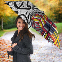 Niue Hiapo and Maori Decoration Tattoos Umbrella - Polynesian Pride