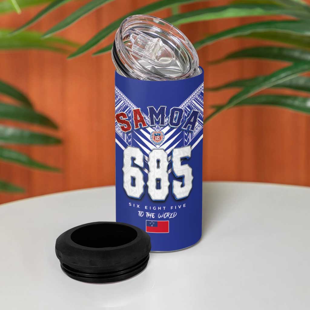 Toa Samoa Rugby 4 in 1 Can Cooler Tumbler Six Eight Five to The World
