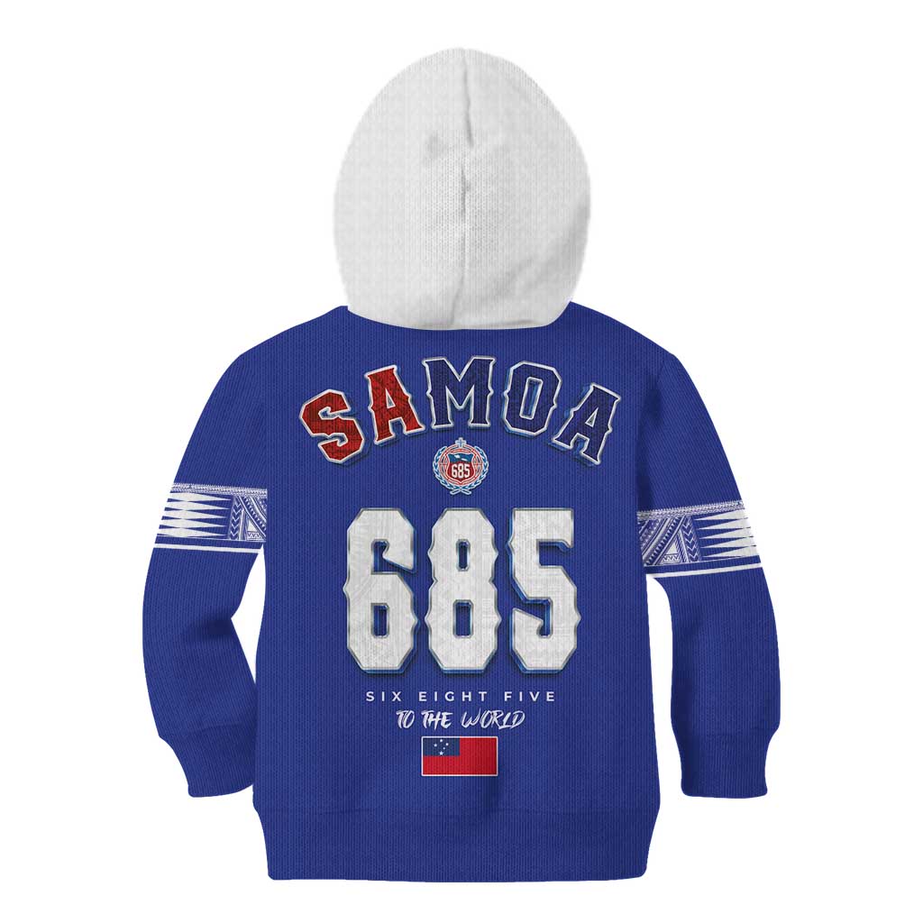 Toa Samoa Rugby Kid Hoodie Six Eight Five to The World