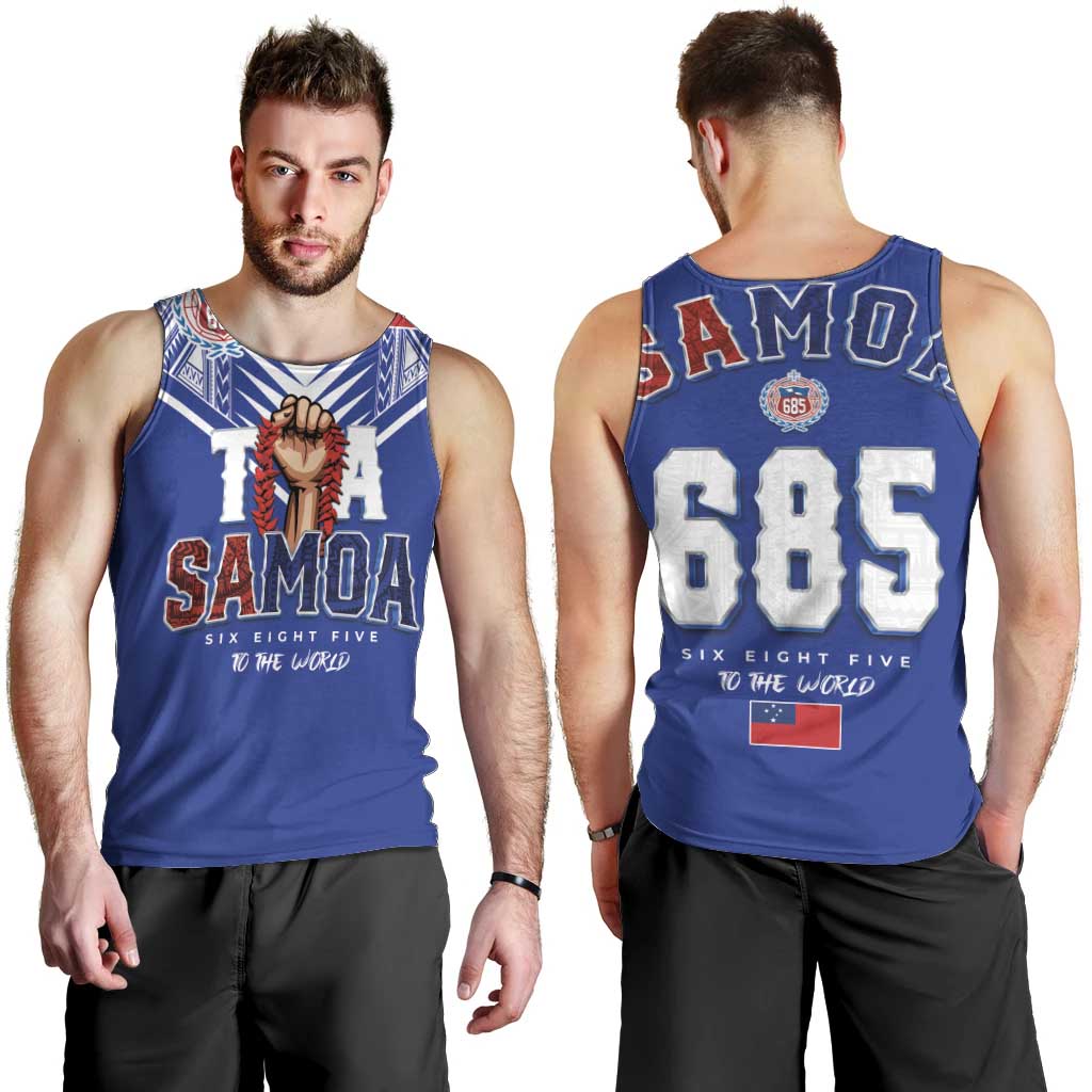 Toa Samoa Rugby Men Tank Top Six Eight Five to The World