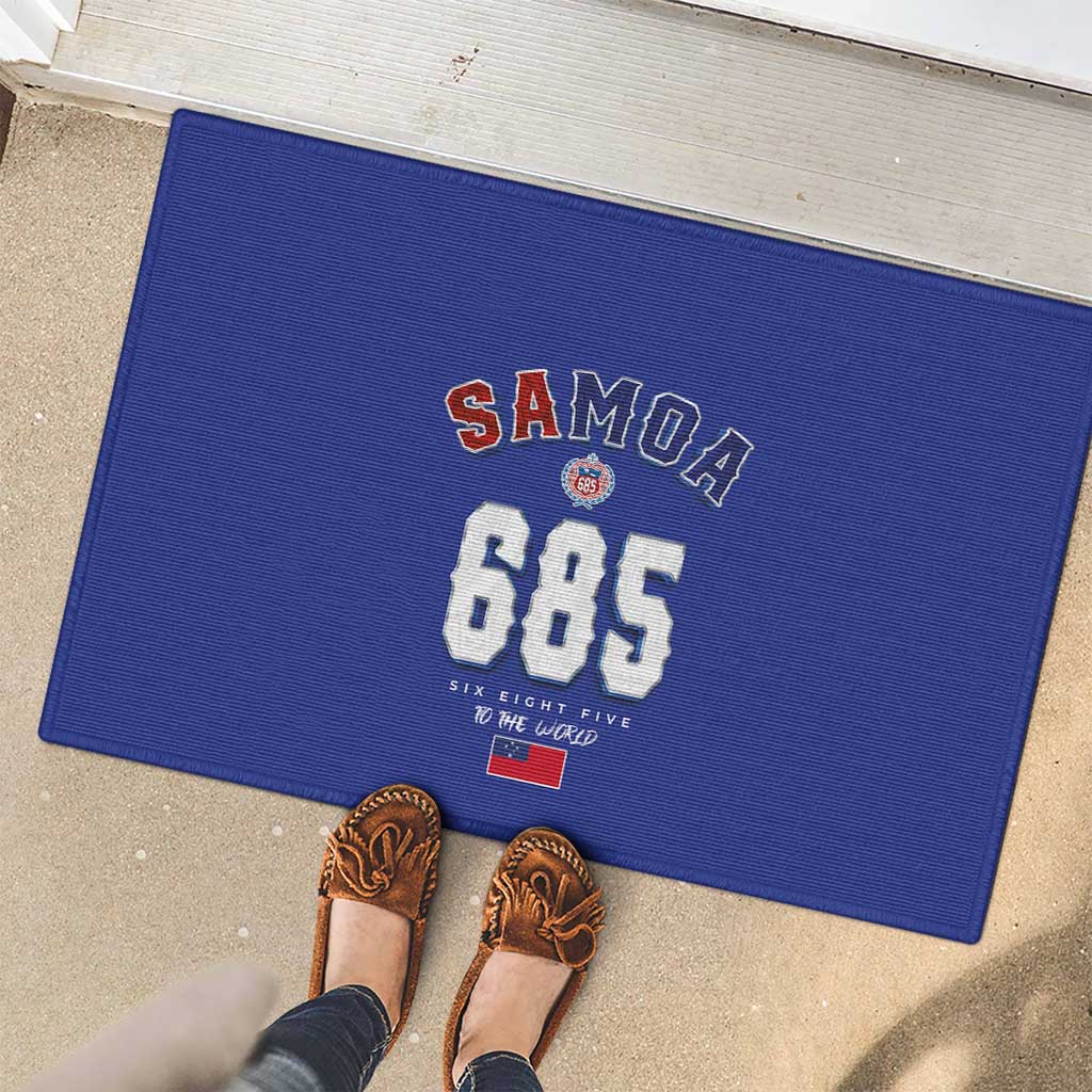Toa Samoa Rugby Rubber Doormat Six Eight Five to The World