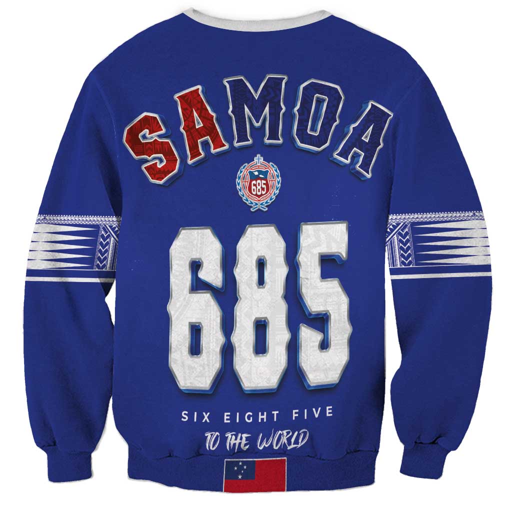 Toa Samoa Rugby Sweatshirt Six Eight Five to The World