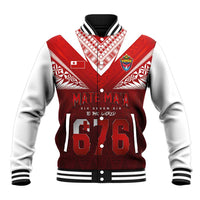 Mate Ma'a Tonga Rugby Baseball Jacket Six Seven Six to The World